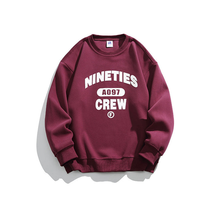 Unisex Oversized Sweatshirt with Round Neck and Distinctive College Print Mune Fashion