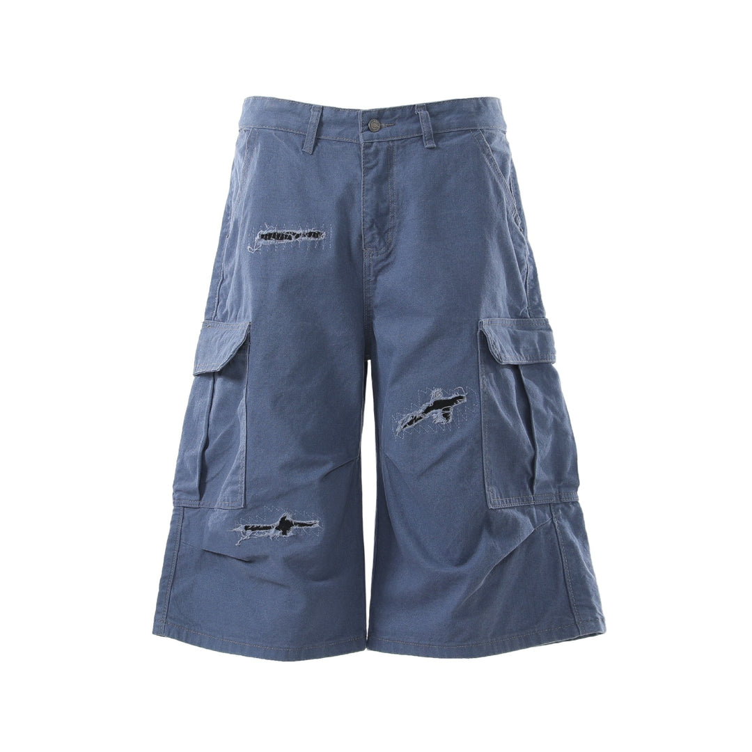 Men's Stylish Cargo Shorts with Wide Cut and Practical Pockets