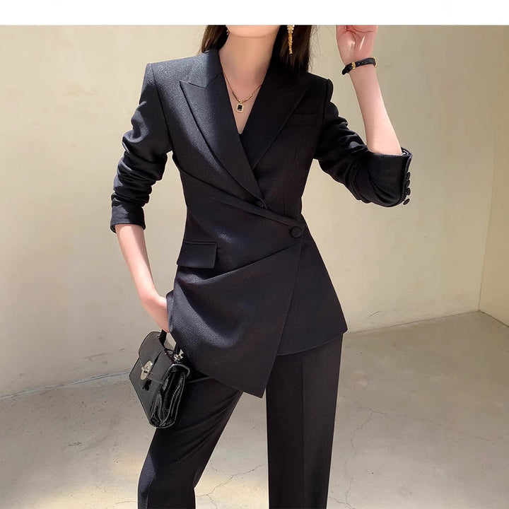 Women's Elegant Blazer Set with Modern Cut Mune Fashion