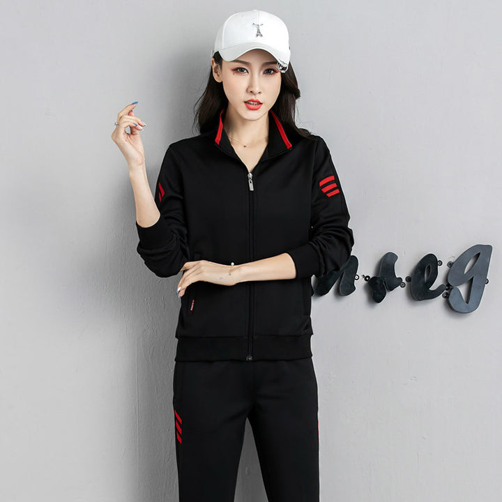 Unisex Modern Training Set in Partner Look with Stand-Up Collar and Slim Jogging Pants Mune Fashion