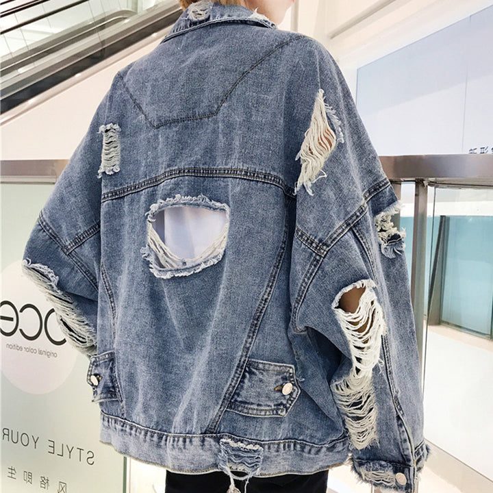 Women's Oversized Denim Jacket Mune Fashion