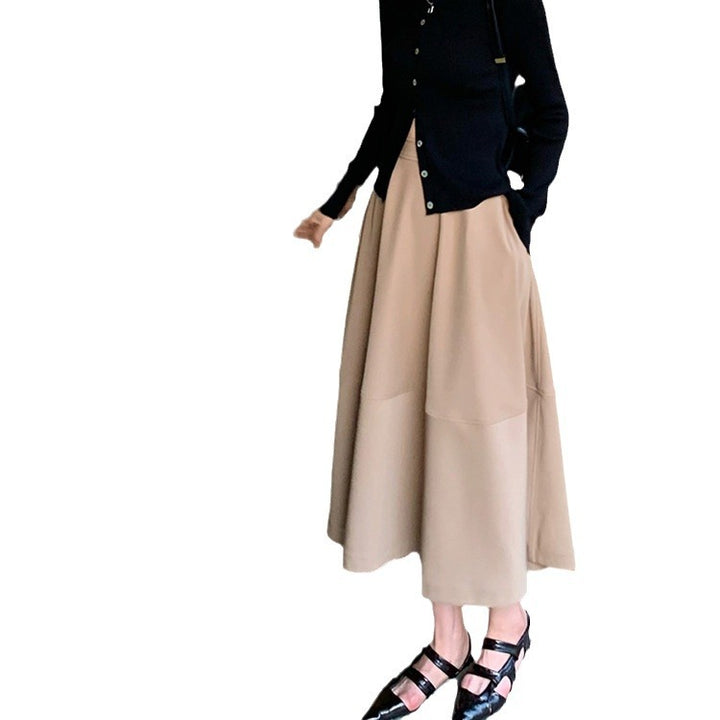 Women's High-Waisted Midi Skirt with Tiered Bell Silhouette Mune Fashion