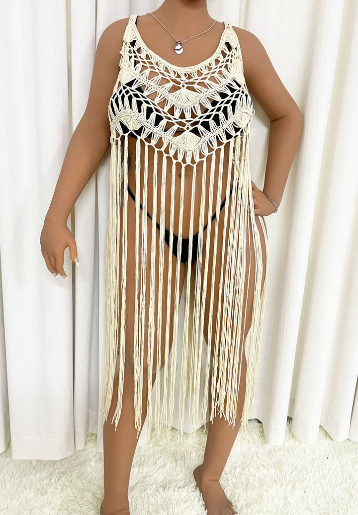 Women's Fringe Beach Poncho Mune Fashion