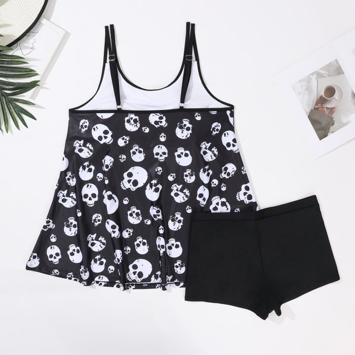 Women's tankini with playful skull pattern Mune Fashion