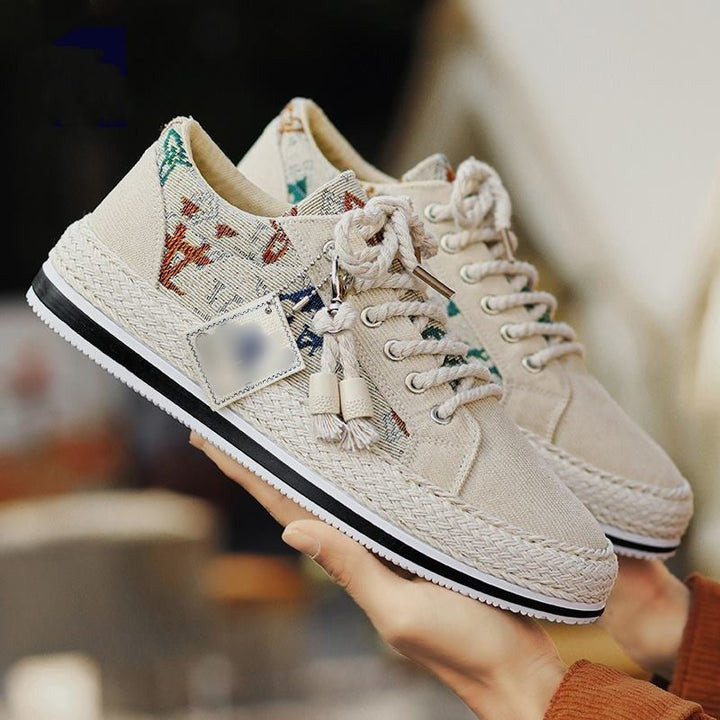 Women's sneakers with creative textile upper and elegant sole Mune Fashion