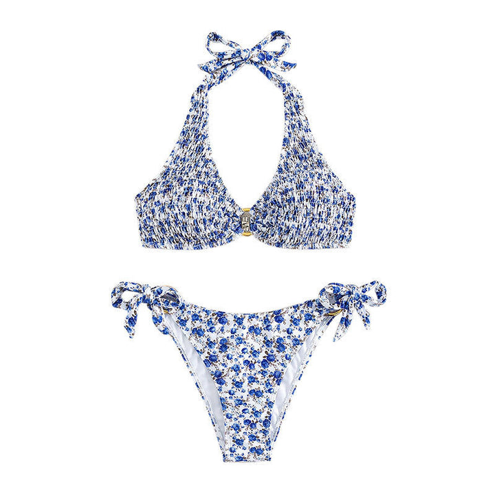Women's Triangle Bikini Set with Playful Ruffle Details Mune Fashion