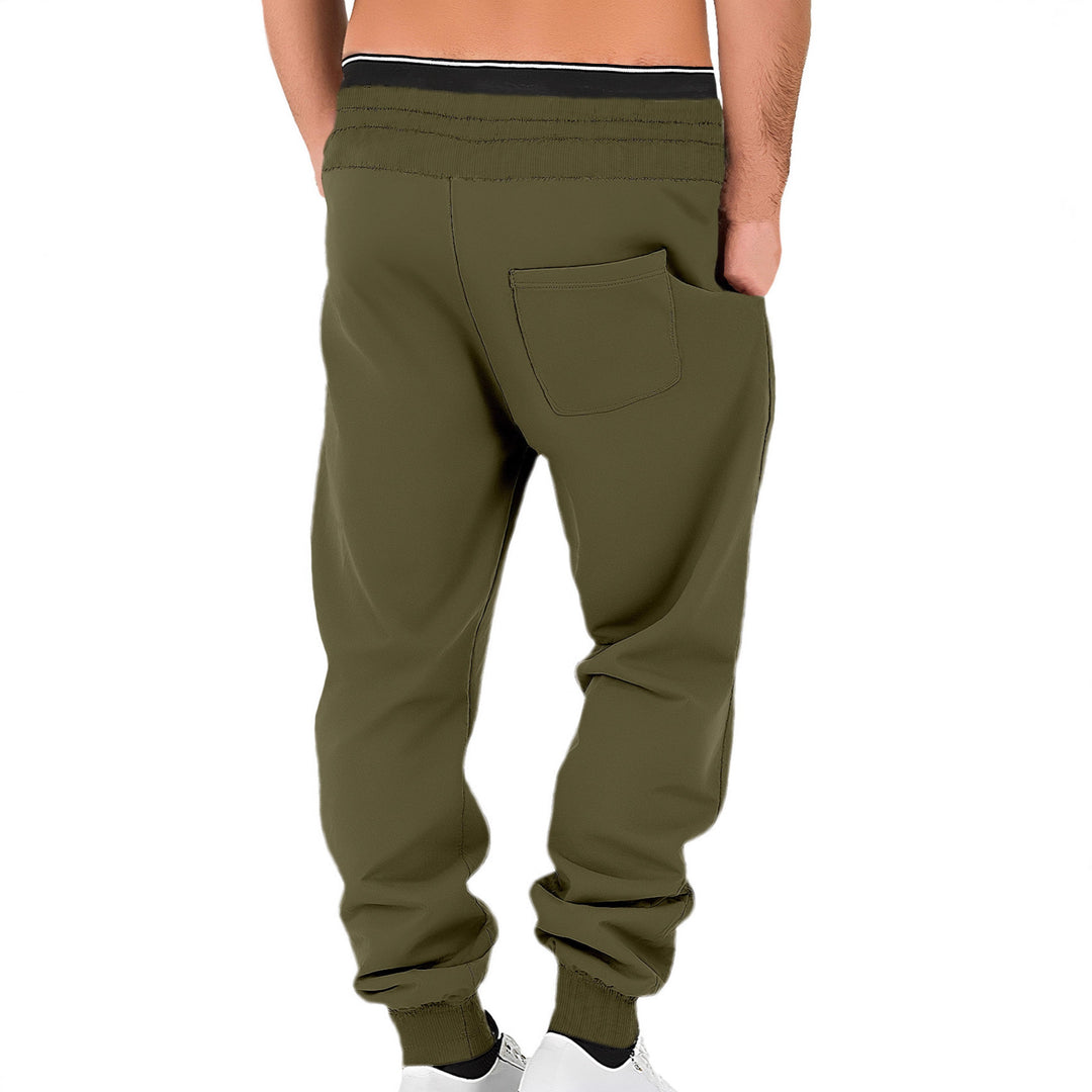 Men's comfortable jogging pants made of high-quality cotton blend with elastic waistband, drawstring, and cuffs Mune Fashion