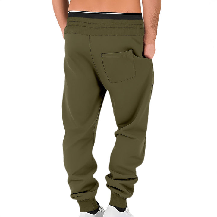 Men's comfortable jogging pants made of high-quality cotton blend with elastic waistband, drawstring, and cuffs Mune Fashion