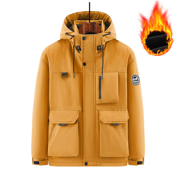 Men's Technical Thermal Parka with Microfleece Lining and Utility Pockets Mune Fashion