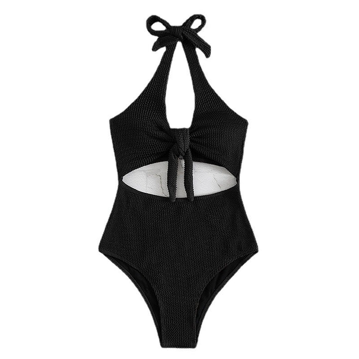 Ladies Cut-Out One-Piece Swimsuit with Knot Detail Mune Fashion