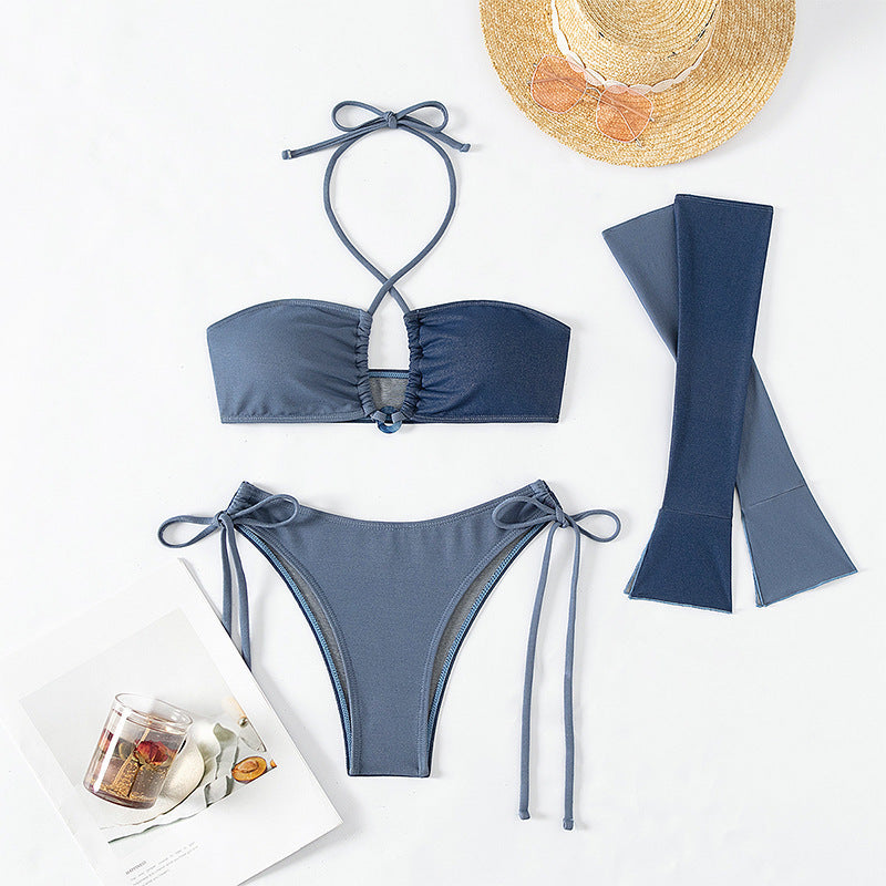 Women's bandeau bikini with extended sleeves Mune Fashion