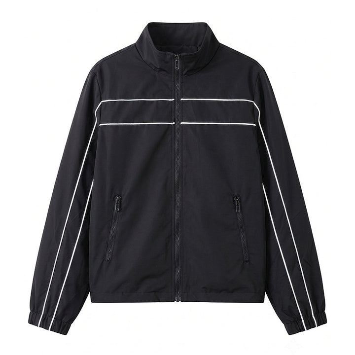 Men's sporty transitional jacket with reflective stripes Mune Fashion