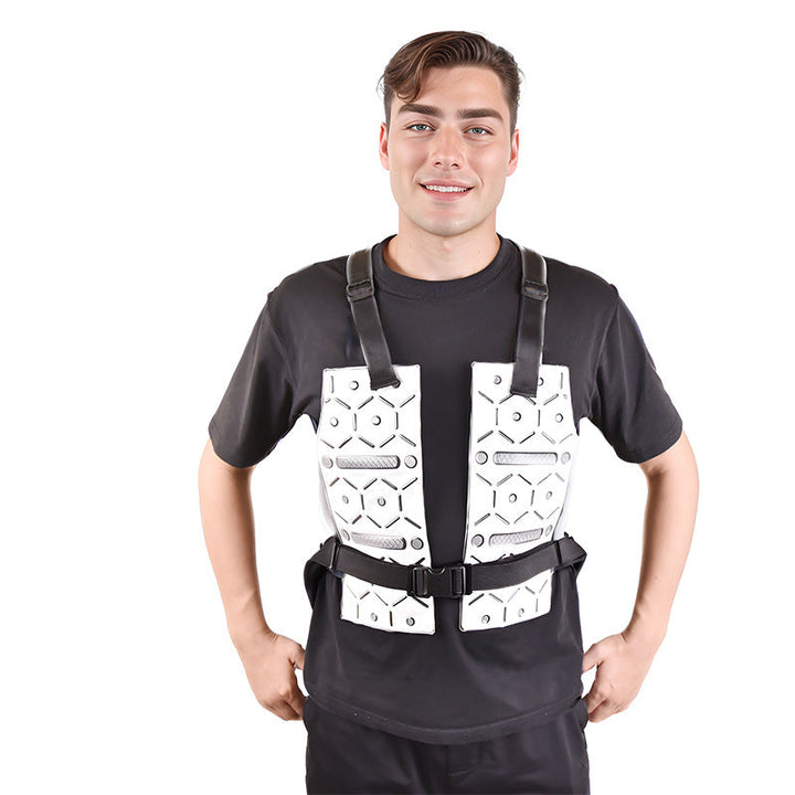 Men's nan flexible back protector with ventilated padding and adjustable straps Mune Fashion