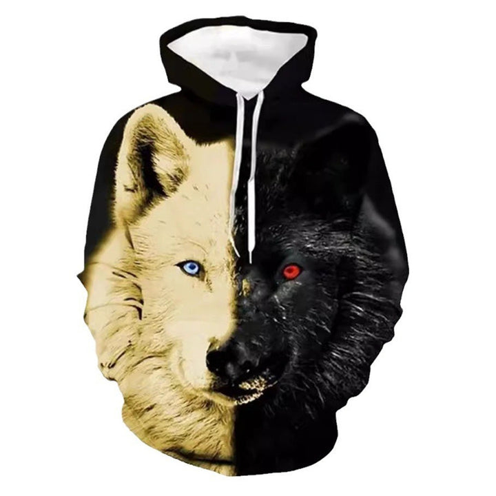 Women Creative Hoodie with Unique Wolf Motif Mune Fashion