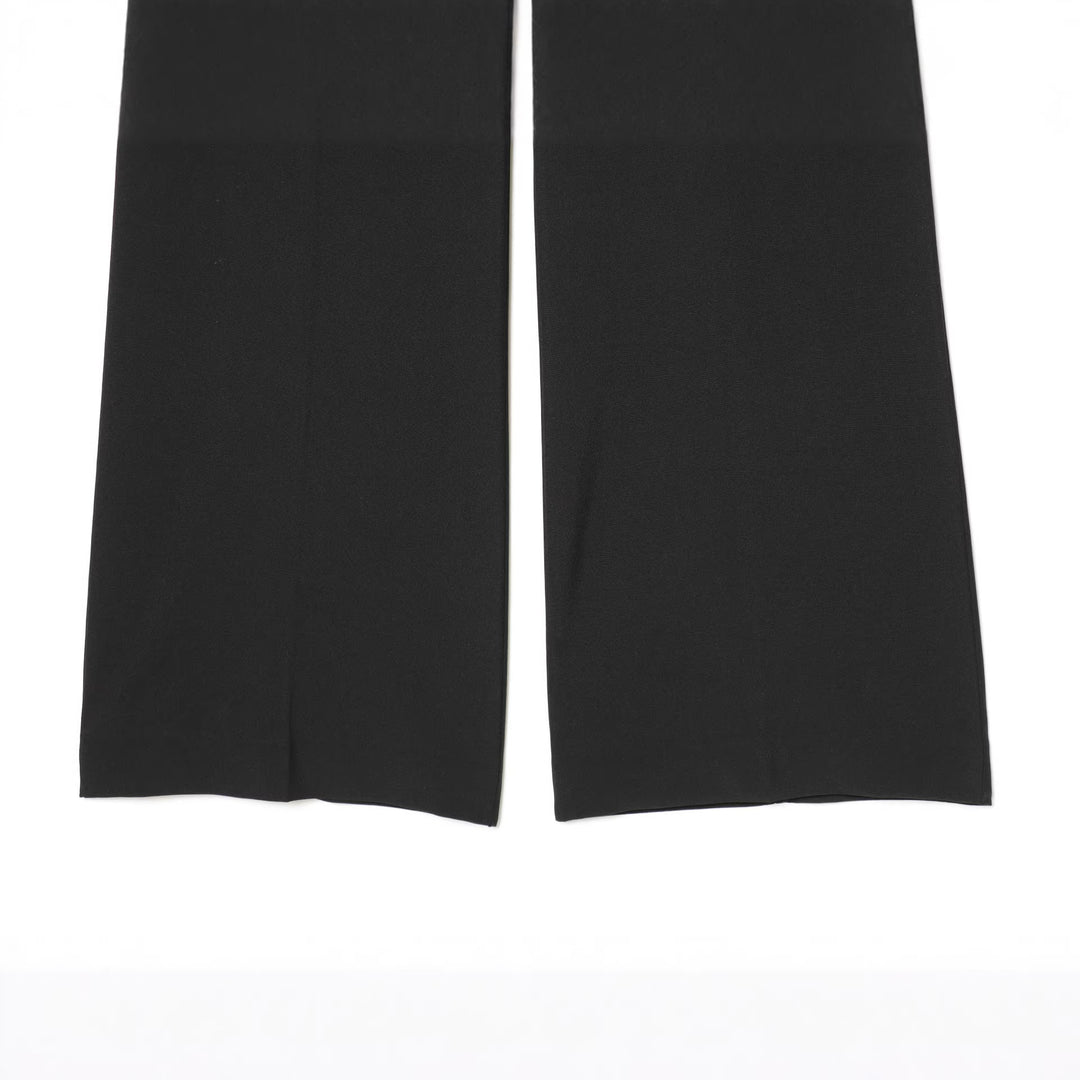Women's high-waisted wide-leg suit trousers with crease and straight leg Mune Fashion