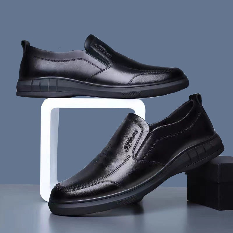 Men's Comfortable Leather Slippers Mune Fashion