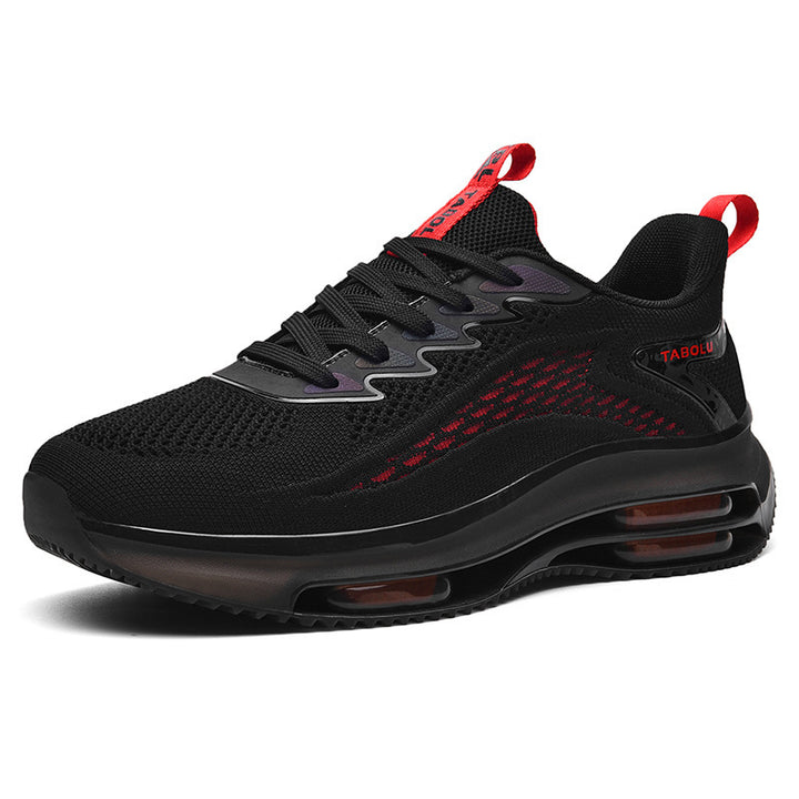 Unisex Air-Cushion Performance Sneaker with visible air chamber, breathable knitted upper and cushioned heel collar Mune Fashion