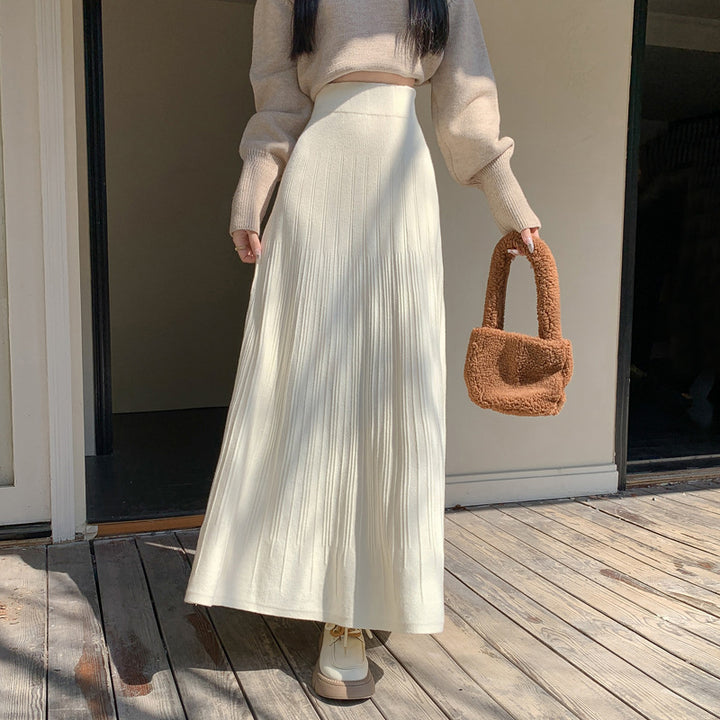 Ladies Maxi Skirt with Elegant Pleats Mune Fashion