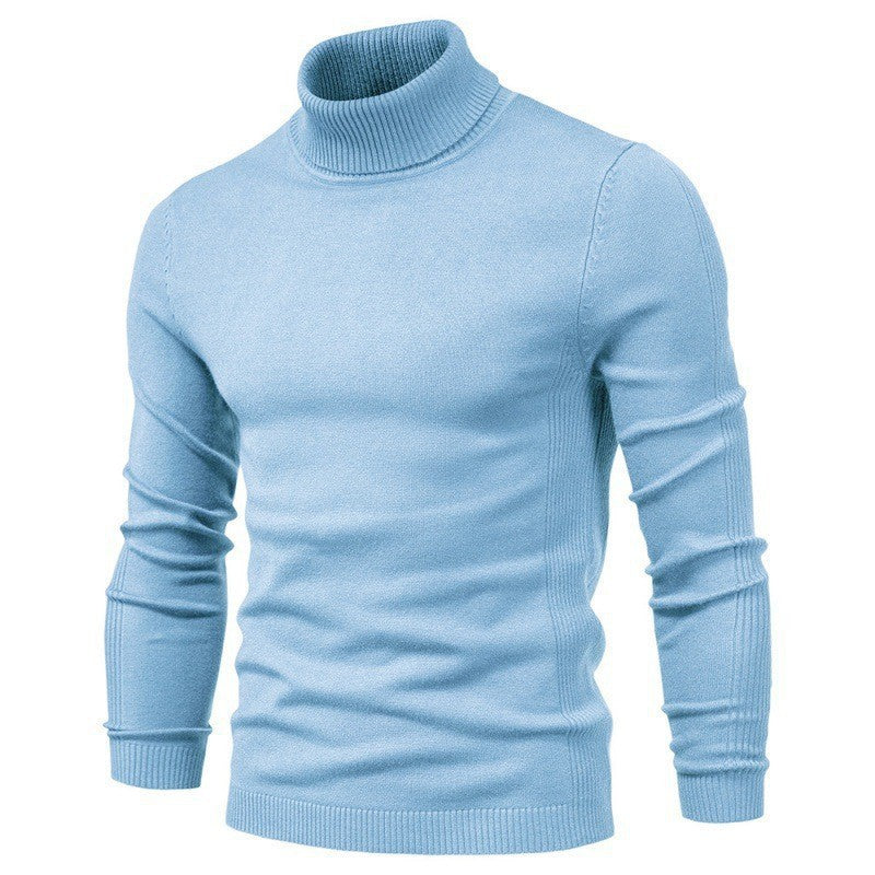Men's Fashionable Turtleneck Sweater Made Of Fine Merino Wool Mune