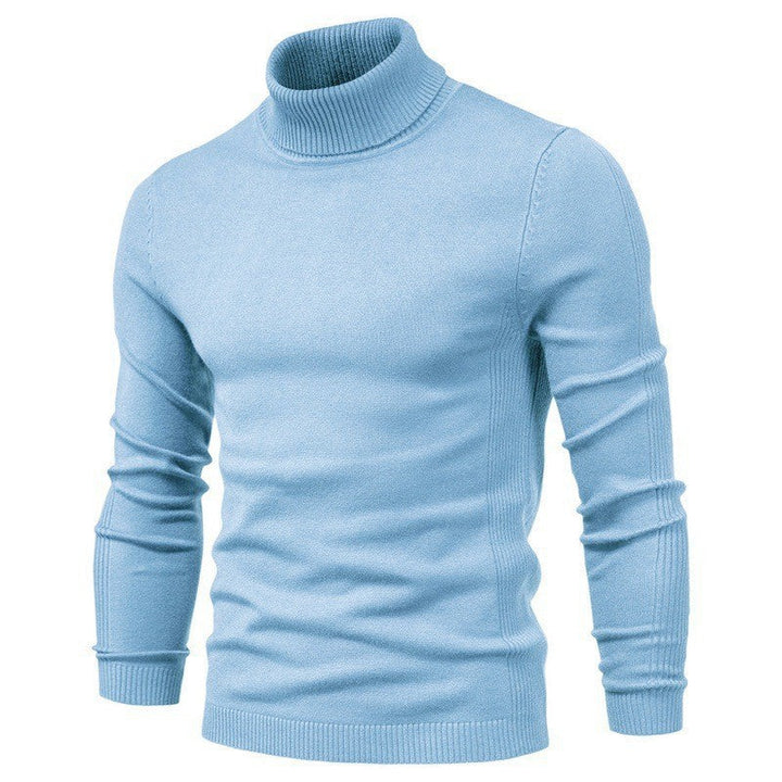 Men's Fashionable Turtleneck Sweater Made Of Fine Merino Wool Mune