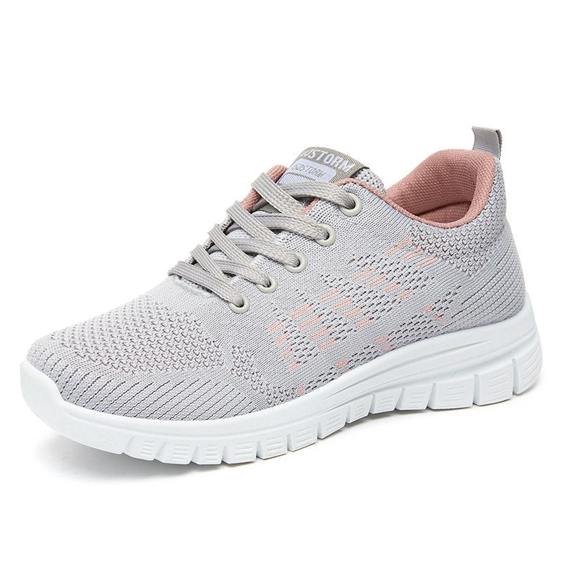 Women's nan flexible knit-fit sneaker with elastic sock shoe, cushioning honeycomb EVA midsole and pull tab Mune Fashion