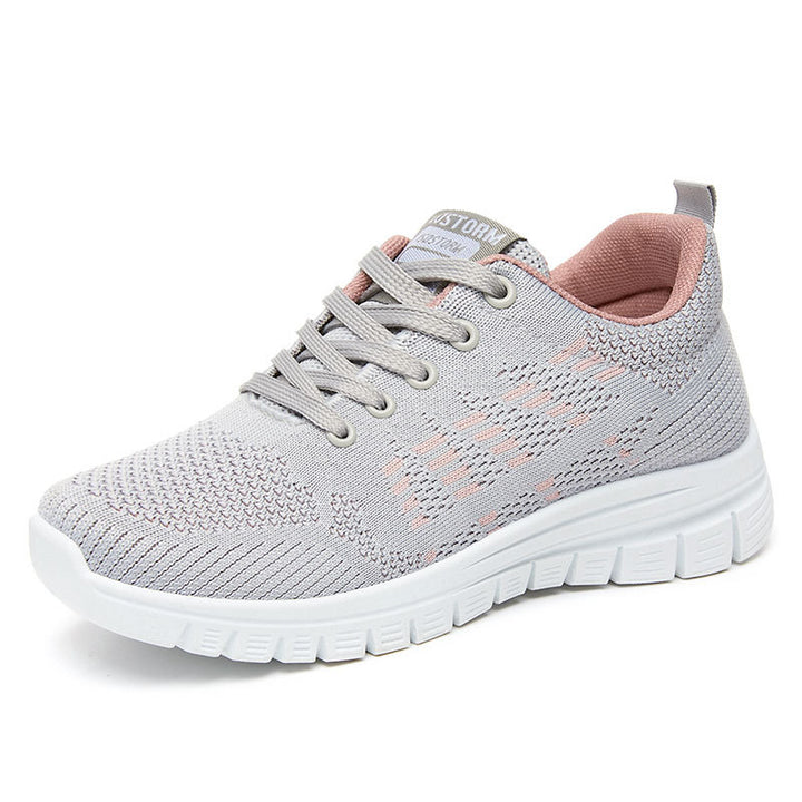 Women's nan flexible knit-fit sneaker with elastic sock shoe, cushioning honeycomb EVA midsole and pull tab Mune Fashion