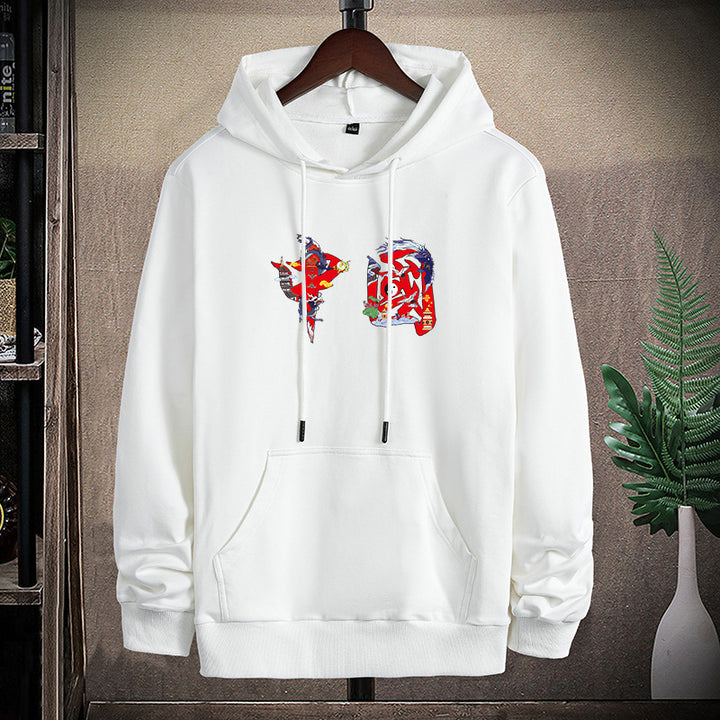 Unisex hoodie sweatshirt with kangaroo pocket and eye-catching graphic print Mune Fashion