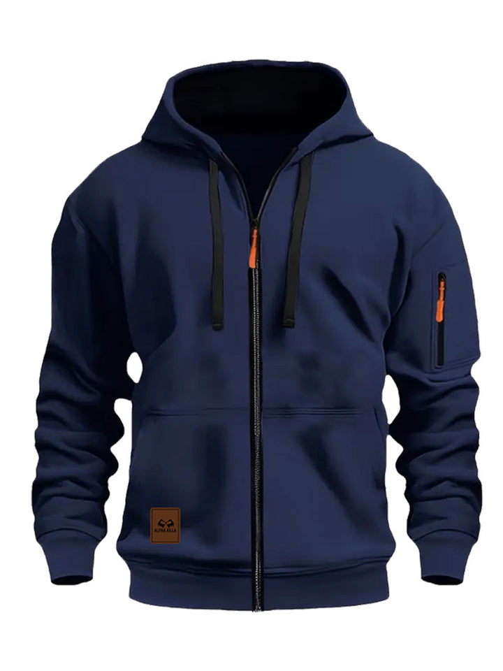 Men's Sports Fleece Jacket with Hood Mune Fashion