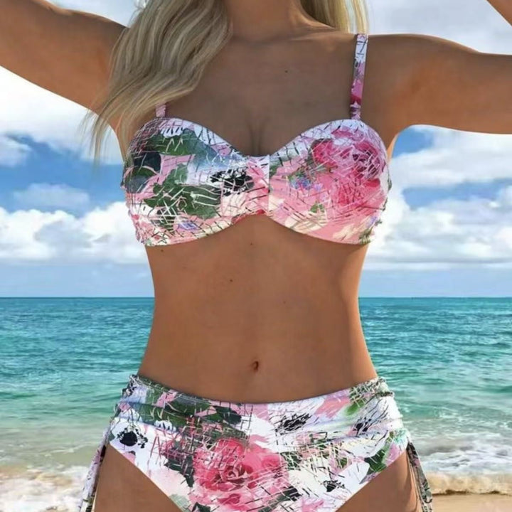 Women's bikini set with smooth top and high-waisted pants Mune Fashion