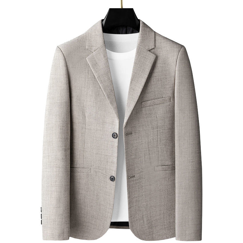Men's lightweight half-lined summer blazer made of linen blend with tailored fit Mune Fashion