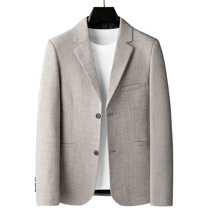 Men's lightweight half-lined summer blazer made of linen blend with tailored fit Mune Fashion