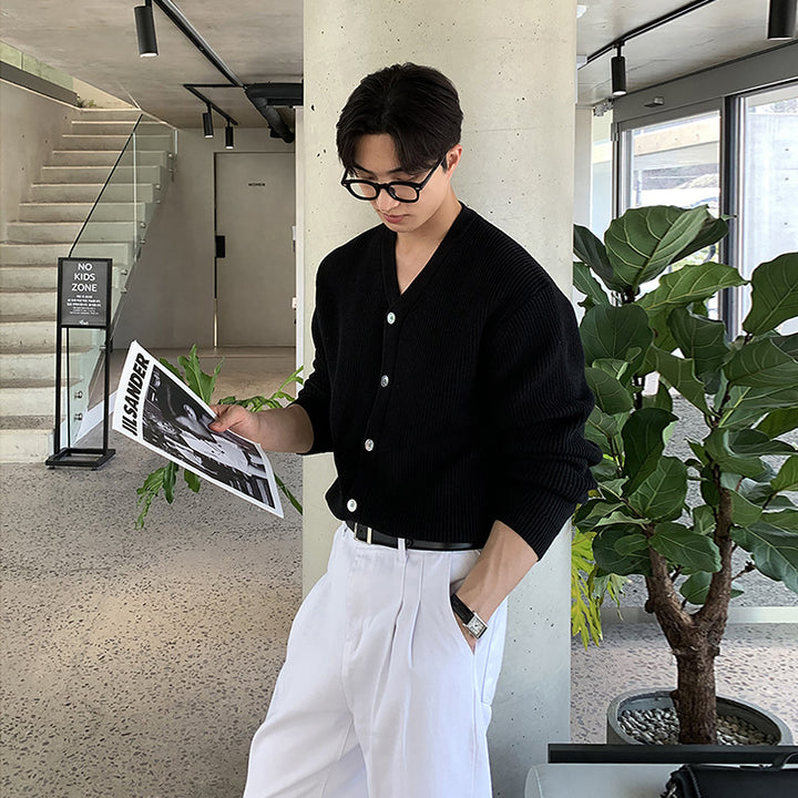 Men's Casual Chunky Knit Cardigan Mune Fashion