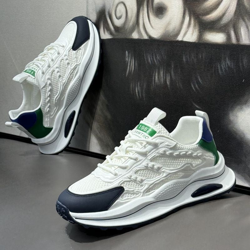 Women's Sporty Air-Cushion Sneakers with Breathable Mesh Upper Mune Fashion