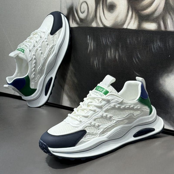 Women's Sporty Air-Cushion Sneakers with Breathable Mesh Upper Mune Fashion