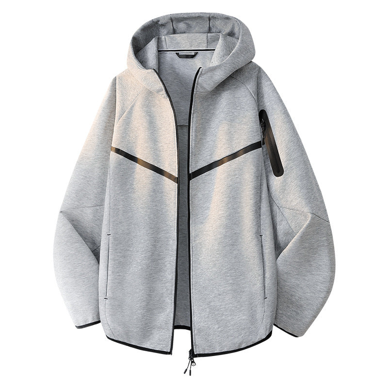 Men's sporty hoodie jacket with practical zippered pockets Mune Fashion