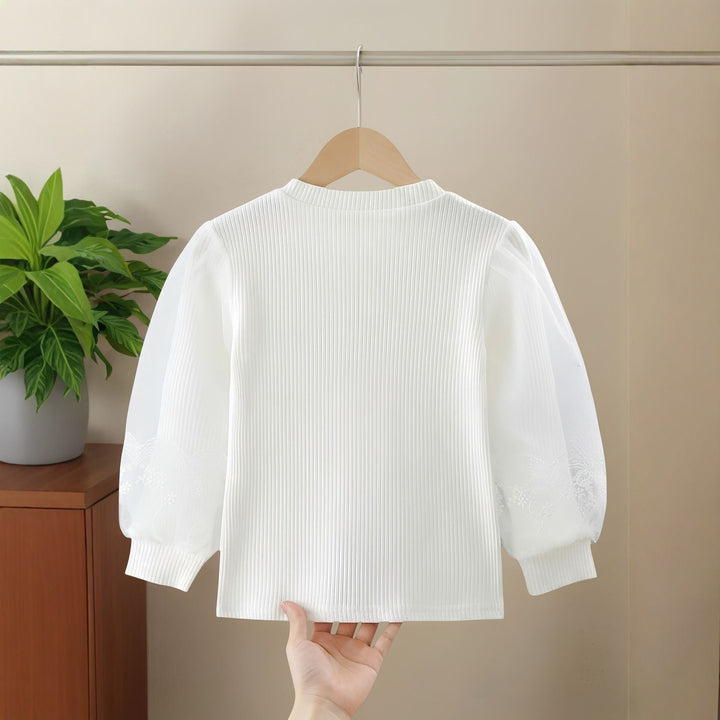 Women's stylish blouse with voluminous tulle sleeves Mune Fashion