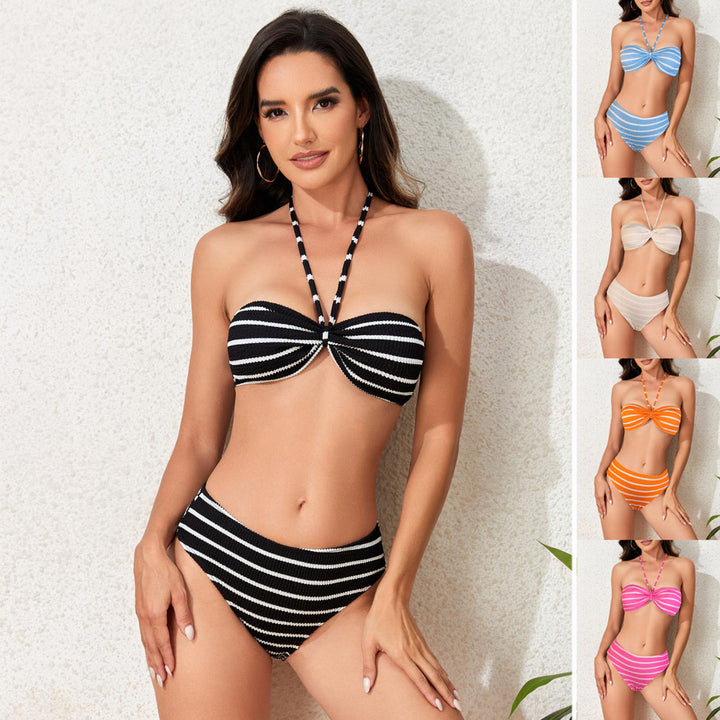 Women's Bandeau Bikini with sophisticated knot Mune Fashion