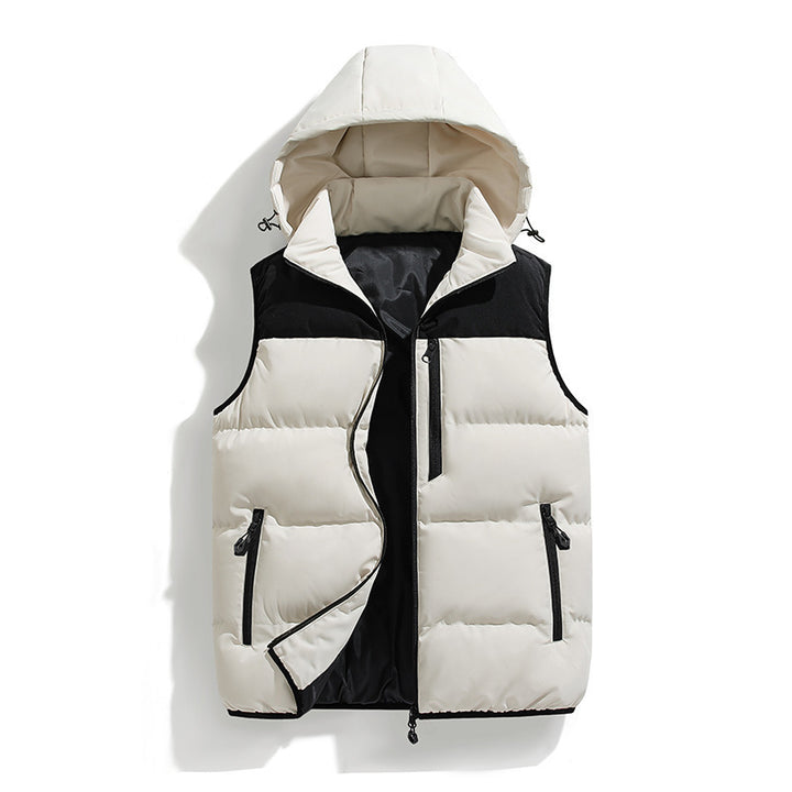 Men's Padded Outdoor Vest with Hood Mune Fashion
