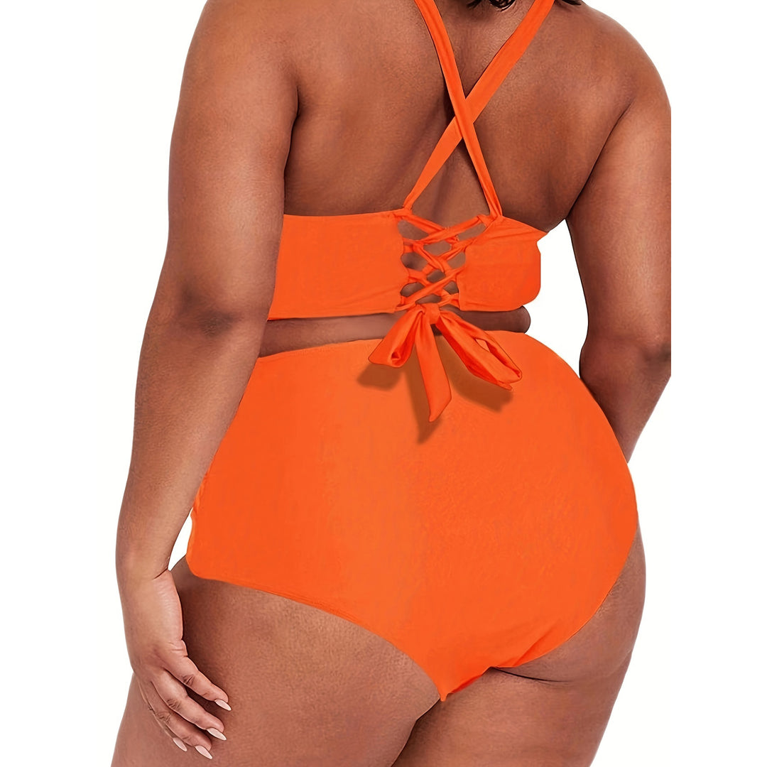 Women's Two-Piece Swim Outfit with Casual Wrap Skirt Mune Fashion