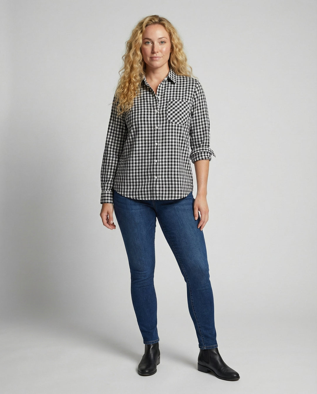 Women's Checked Shirt Oversize