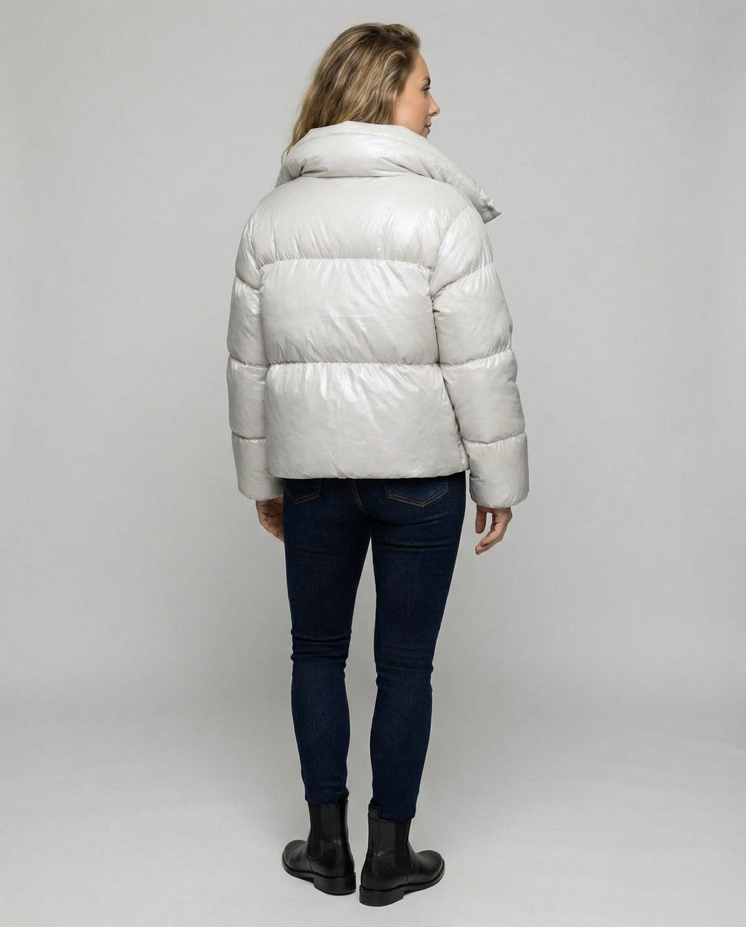 Short Down Coat Women's Hood