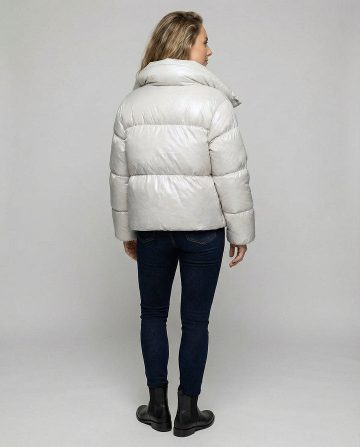 Short Down Coat Women's Hood