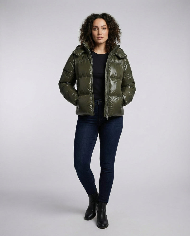 Women's Puffy Jacket Hood | Mune Fashion