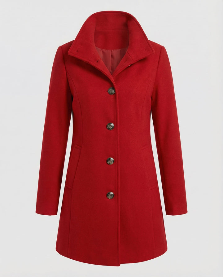 Elegant women's wool coat