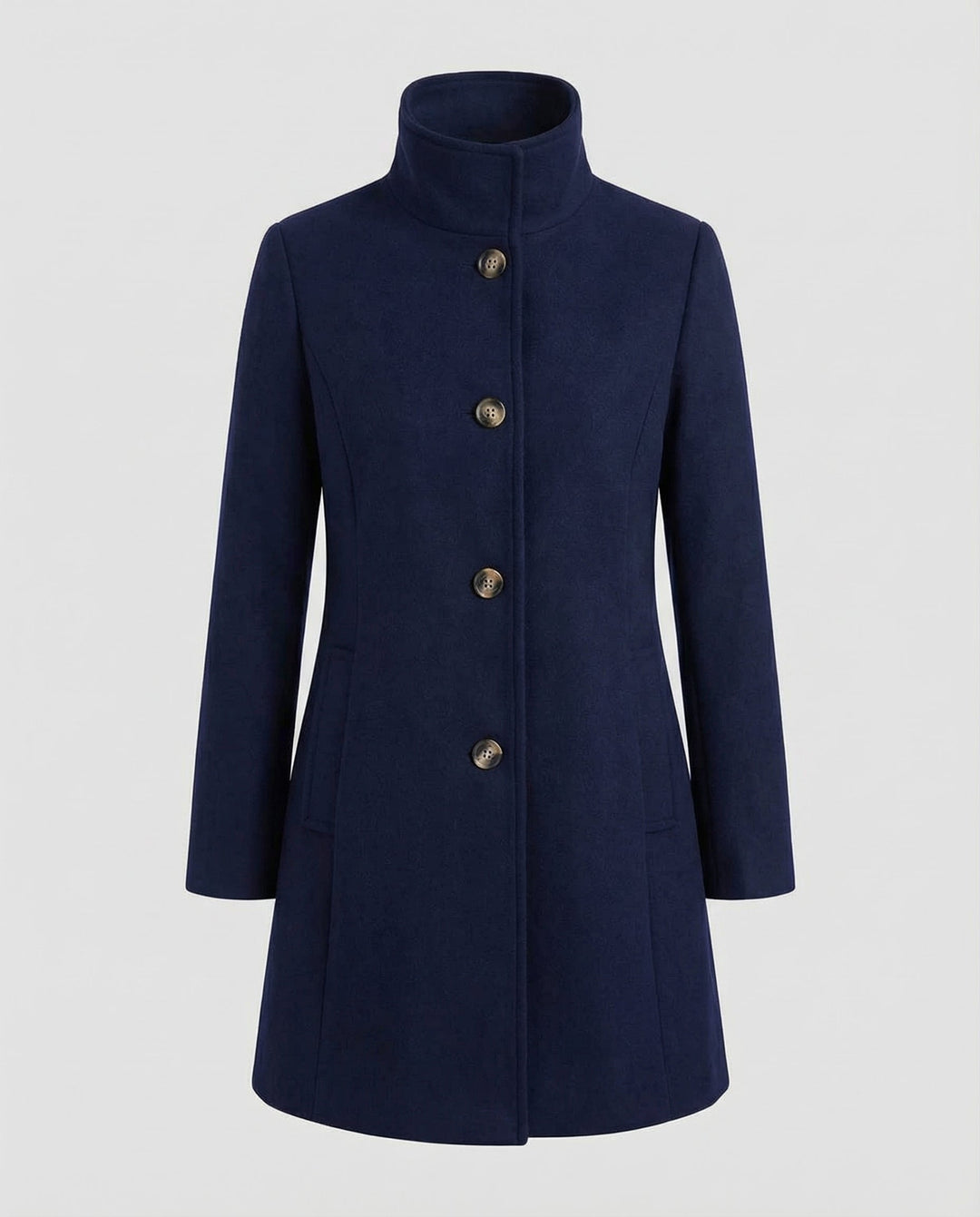 Elegant women's wool coat