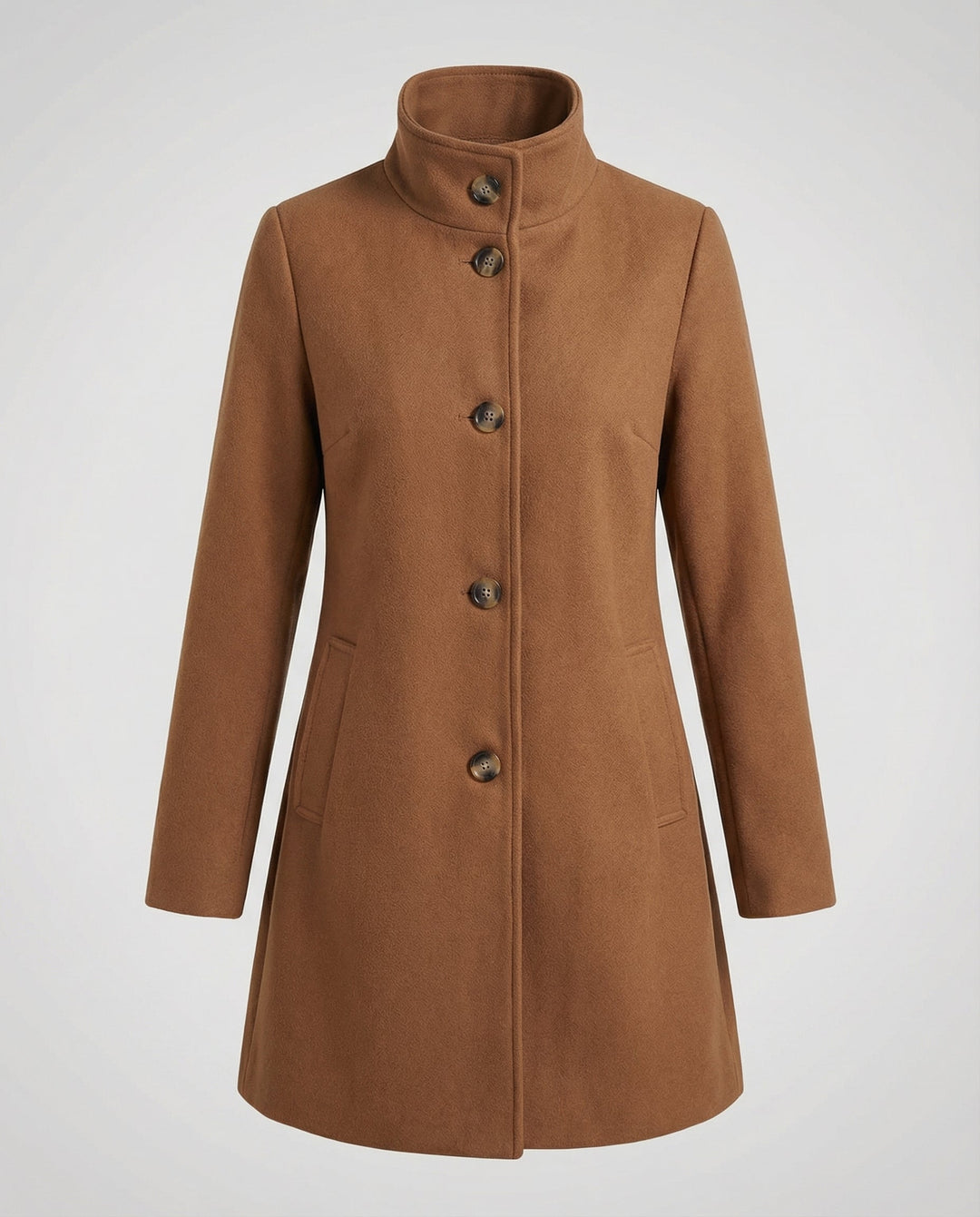 Elegant women's wool coat