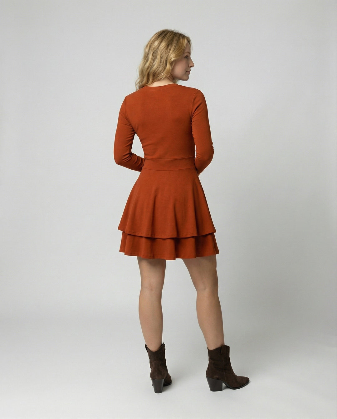 Women's Wrap Dress Ruffles