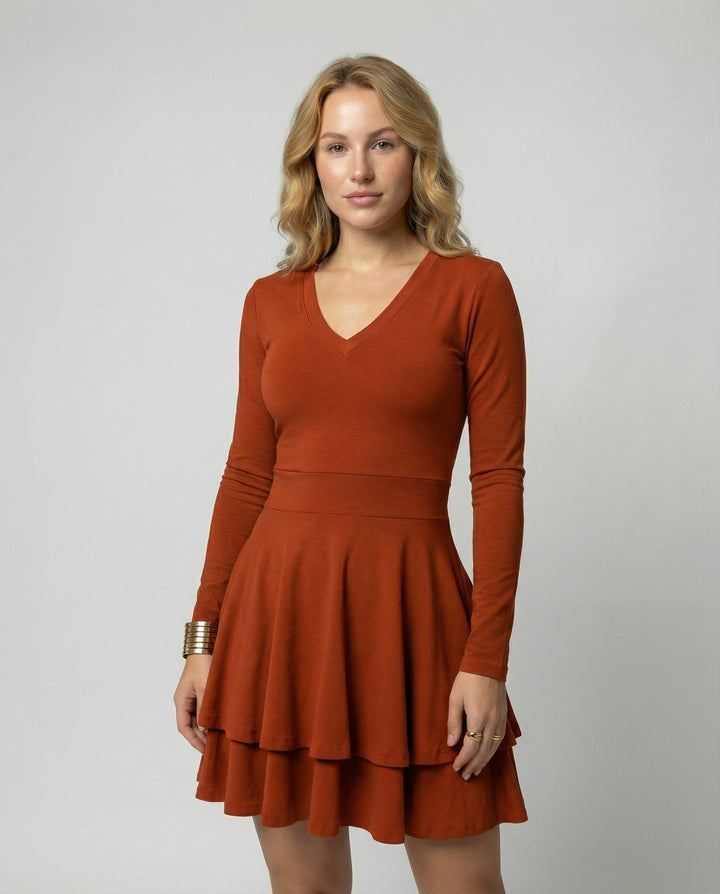 Women's Wrap Dress Ruffles