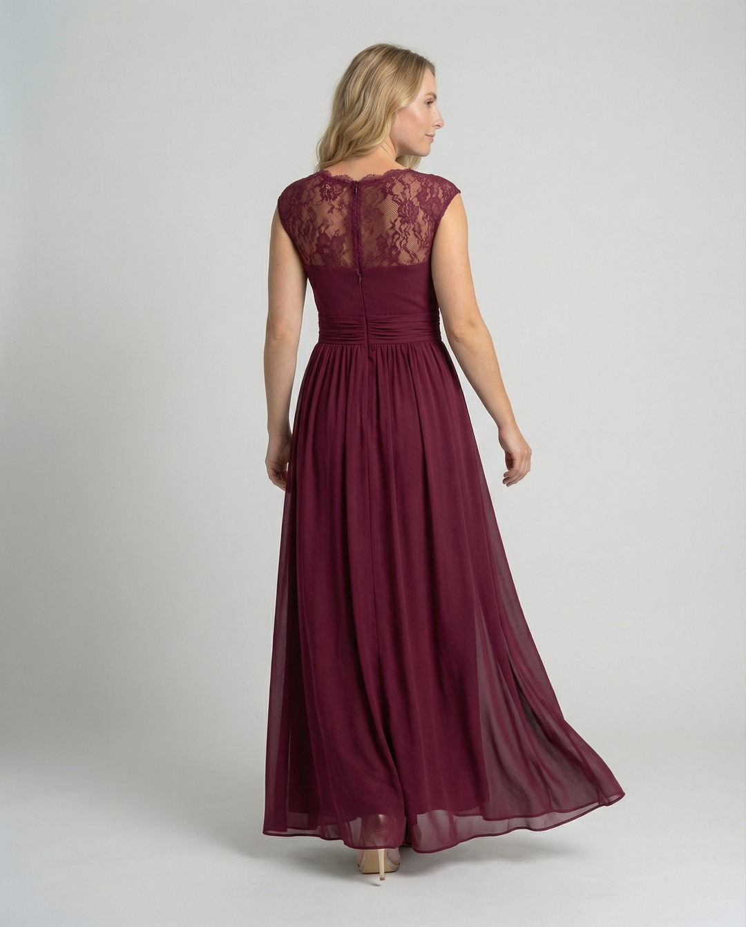Evening dress ladies V neck