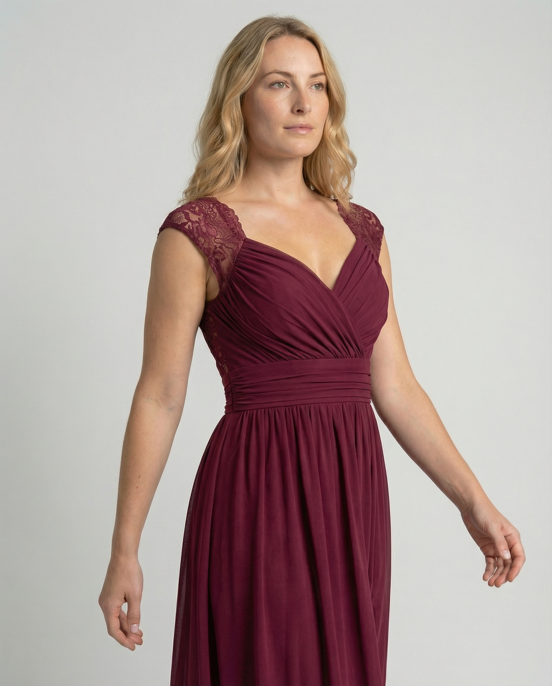 Evening dress ladies V neck